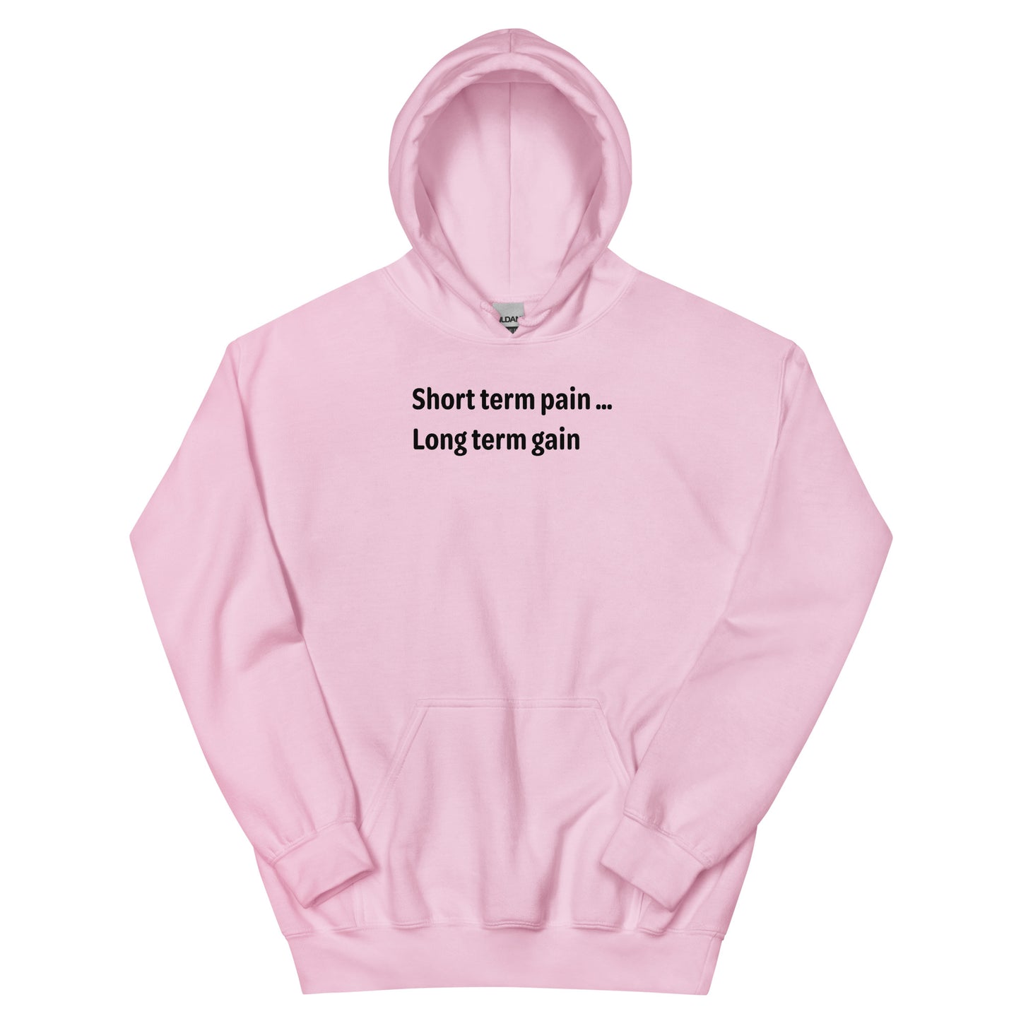 Short Term Pain - Black Text - Mens Hoodie