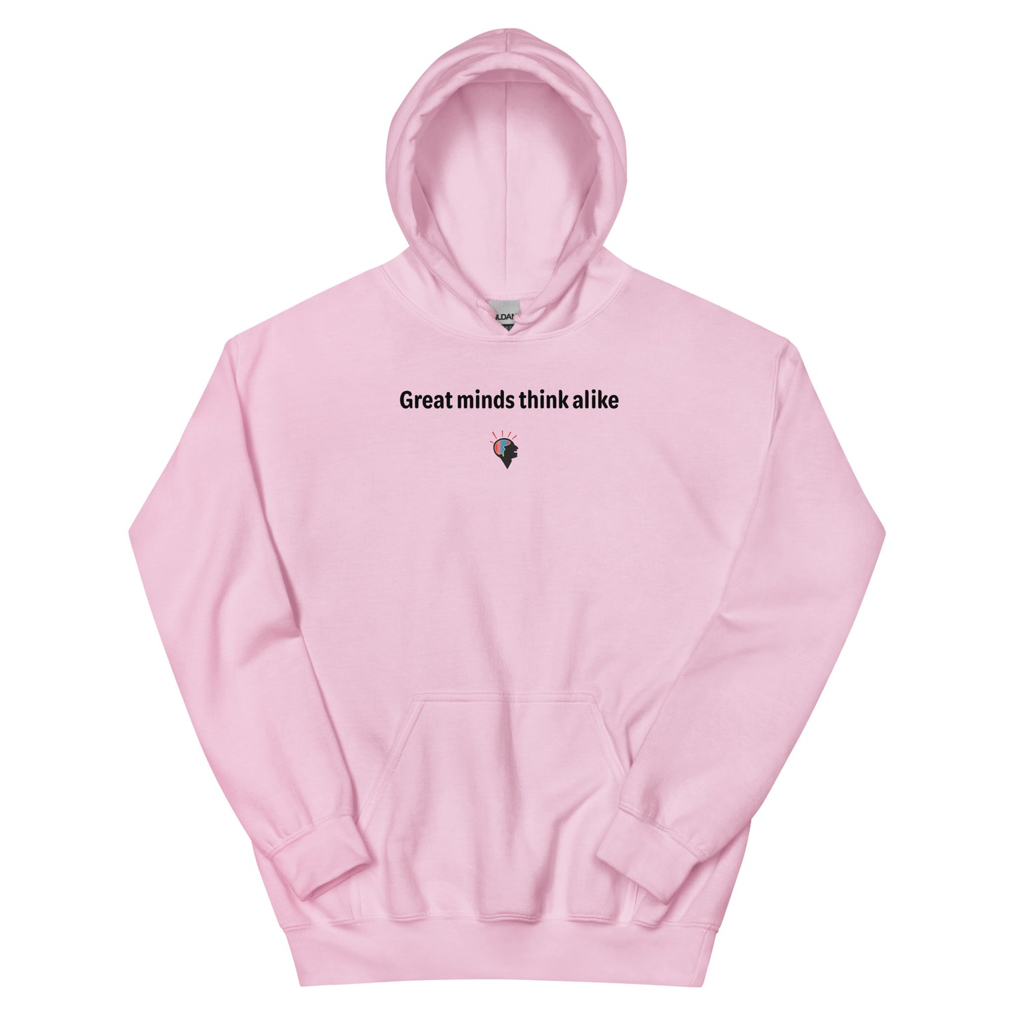 Great minds - Black Text - Mens Hoodie