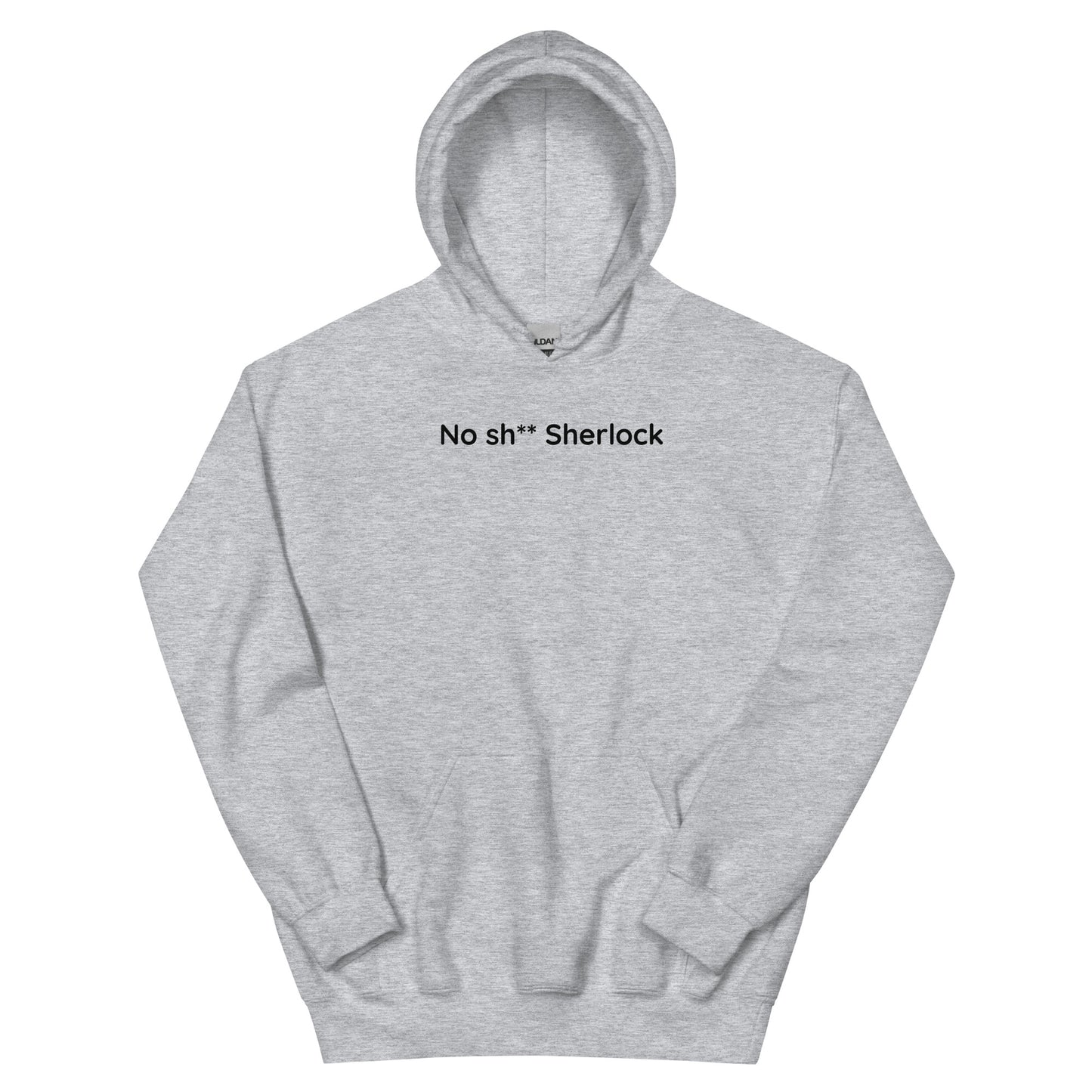 No sh** Sherlock - Black Text - Mens Hoodie