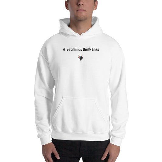 Great minds - Black Text - Mens Hoodie