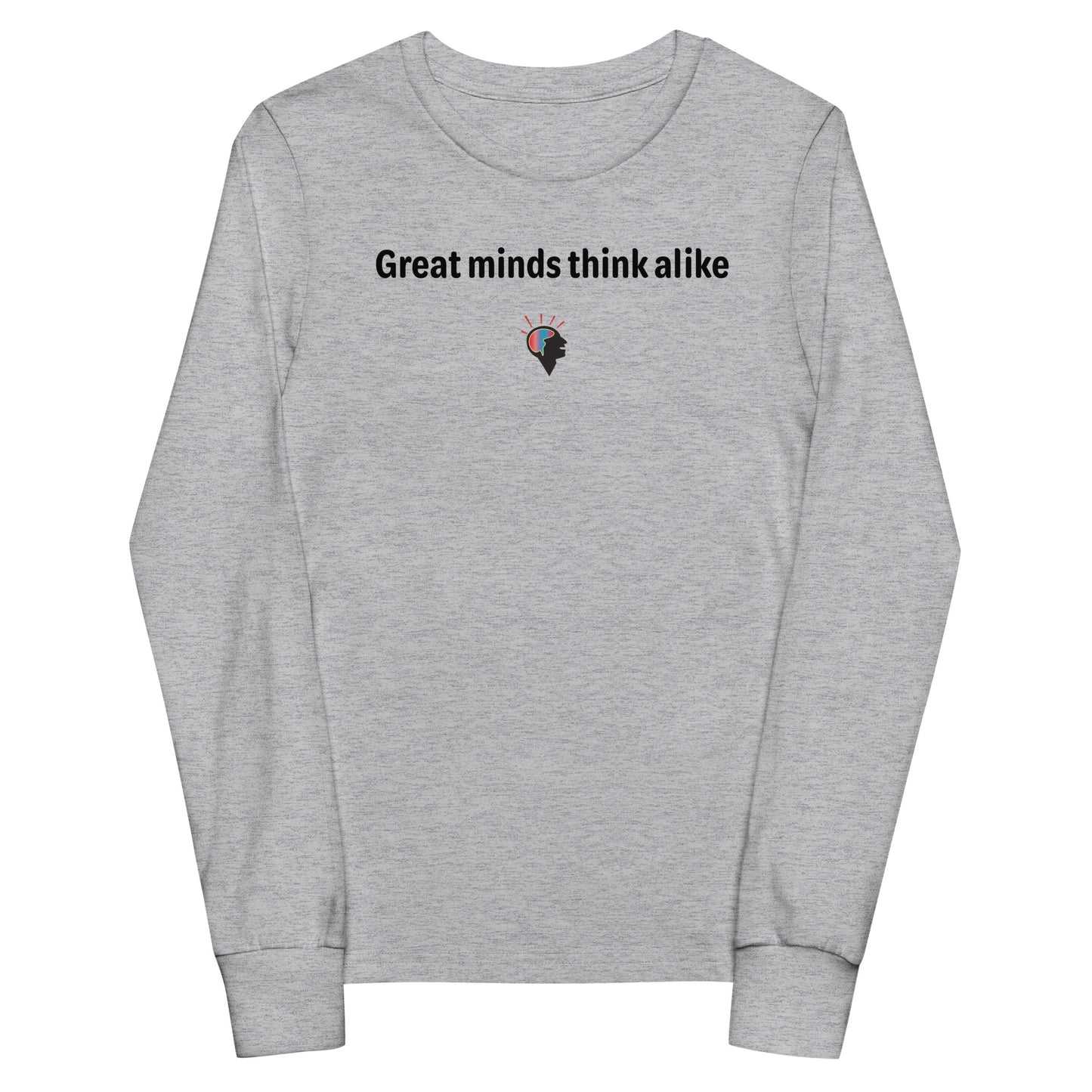 Great minds - Black Text - Youth long sleeve tee